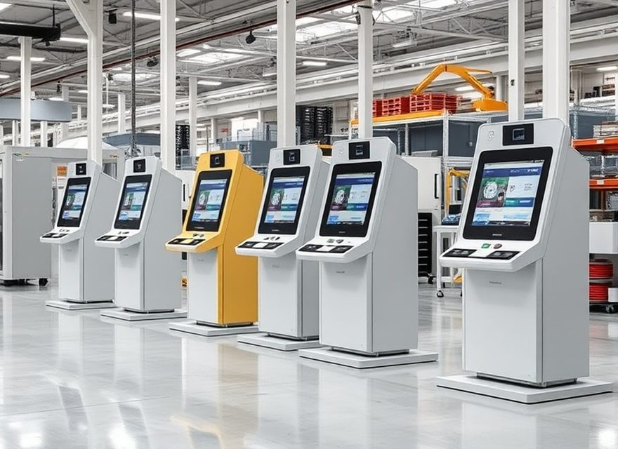 Línea de producción de terminales de autoservicio